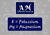 K = Potassium Mg= Magnesium