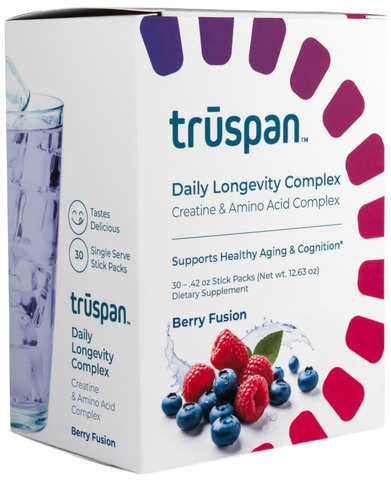 Individual Stick Packs Amino Acids Creatine Drink Mix  Truspan  Daily Longevity Complex Berry Fusion (Copy)